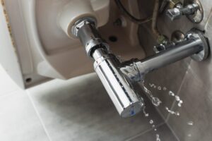 burst water pipe